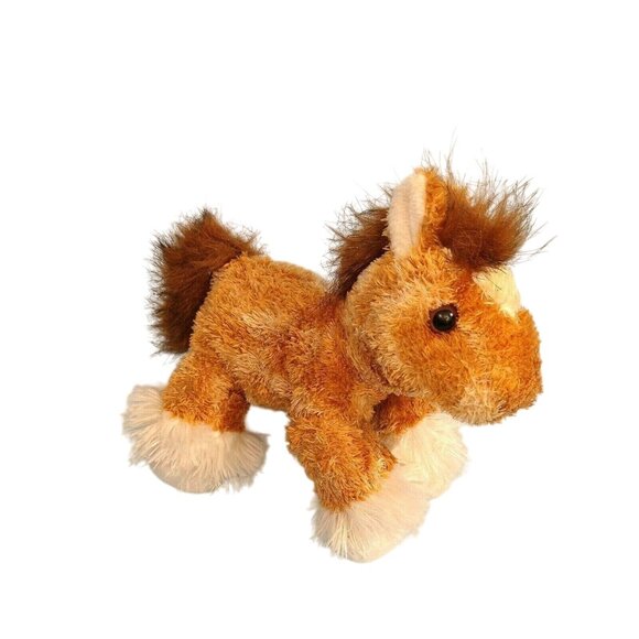 Aurora Other - Aurora Clydesdale Horse Plush Stuffed Animal Brown